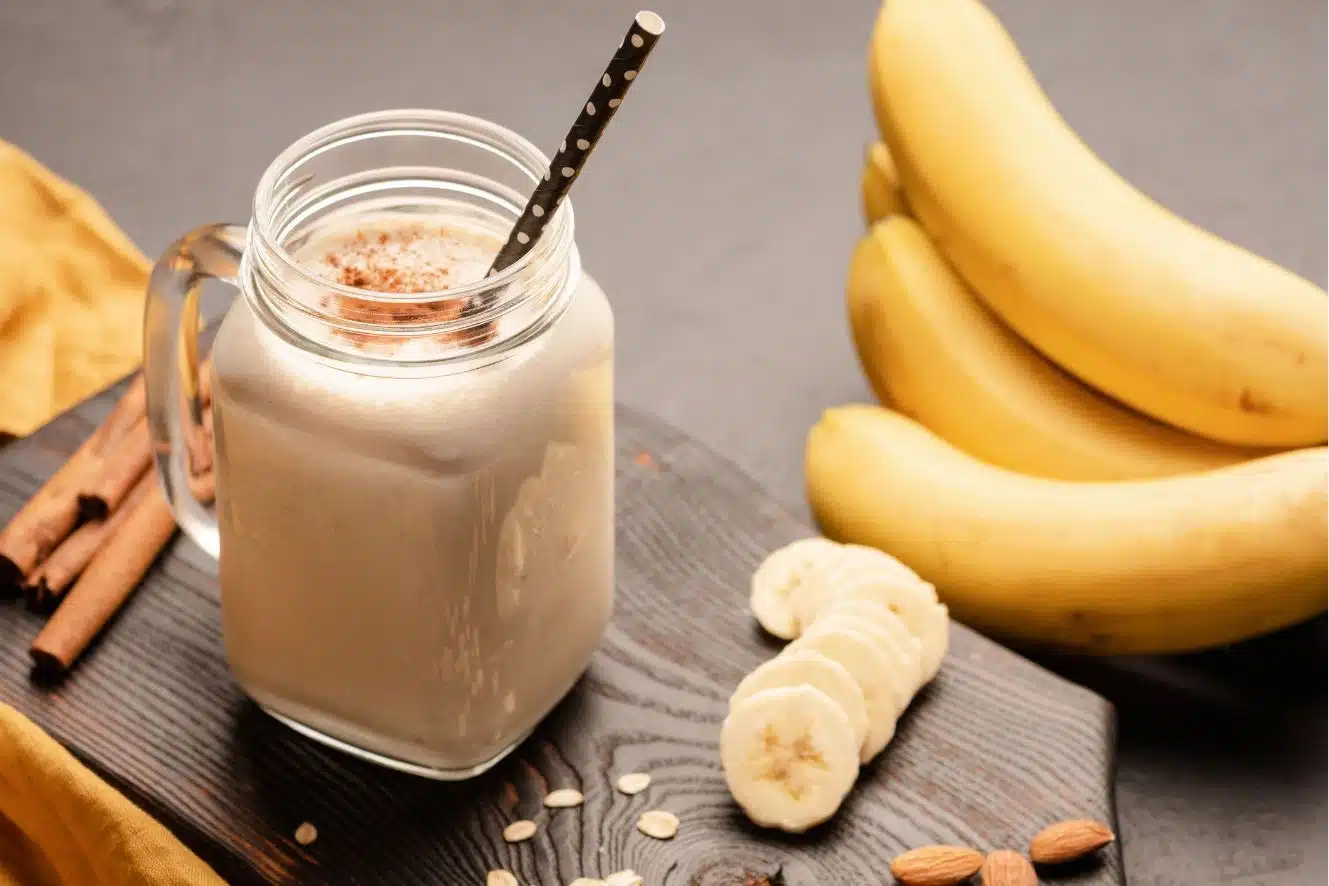 Recette smoothie whey vanille + banane fait maison