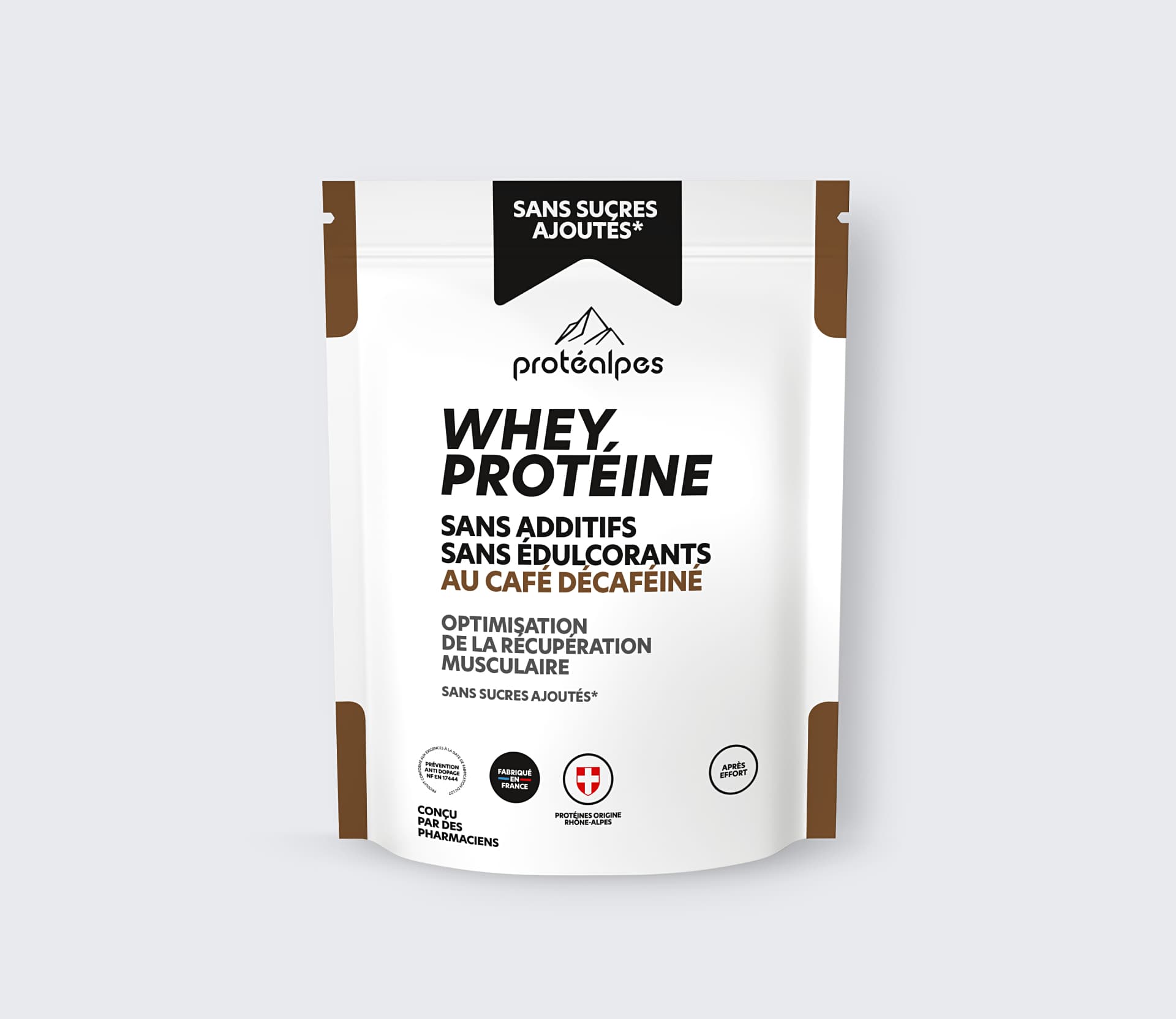 Whey protéine au café décaféiné – Sans sucres ajoutés