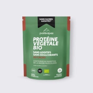 Protéine végétales BIO au cacao - Gamme sans sucres ajoutés