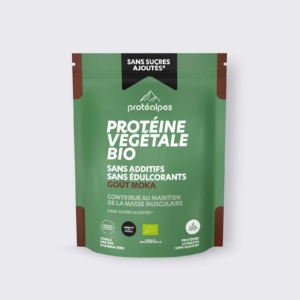 Protéine végétales BIO goût Moka - Gamme sans sucres ajoutés